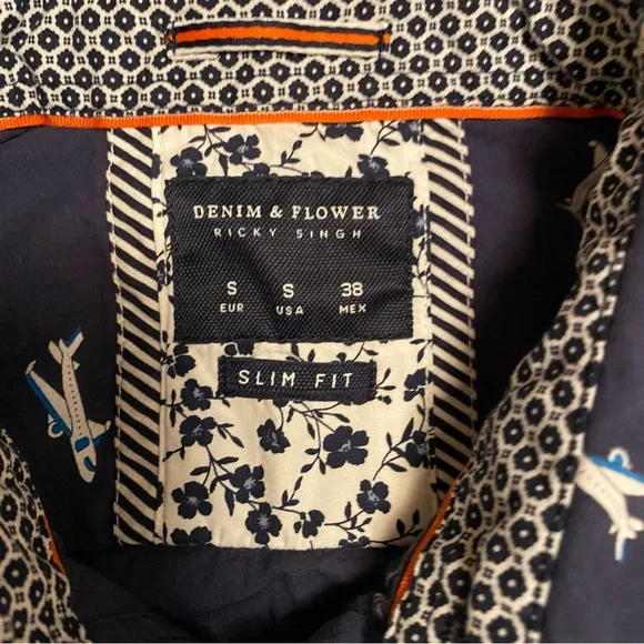 Denim & Flower Ricky Singh Airplane Dress Shirt - Picture 2 of 5